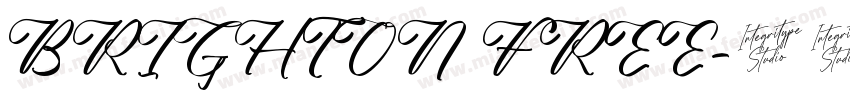 BRIGHTON FREE字体转换